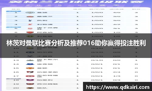 林茨对曼联比赛分析及推荐016助你赢得投注胜利